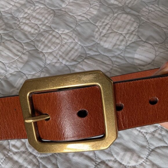 Fossil Hex Buckle Brown Belt 1223 Size XL main image 4